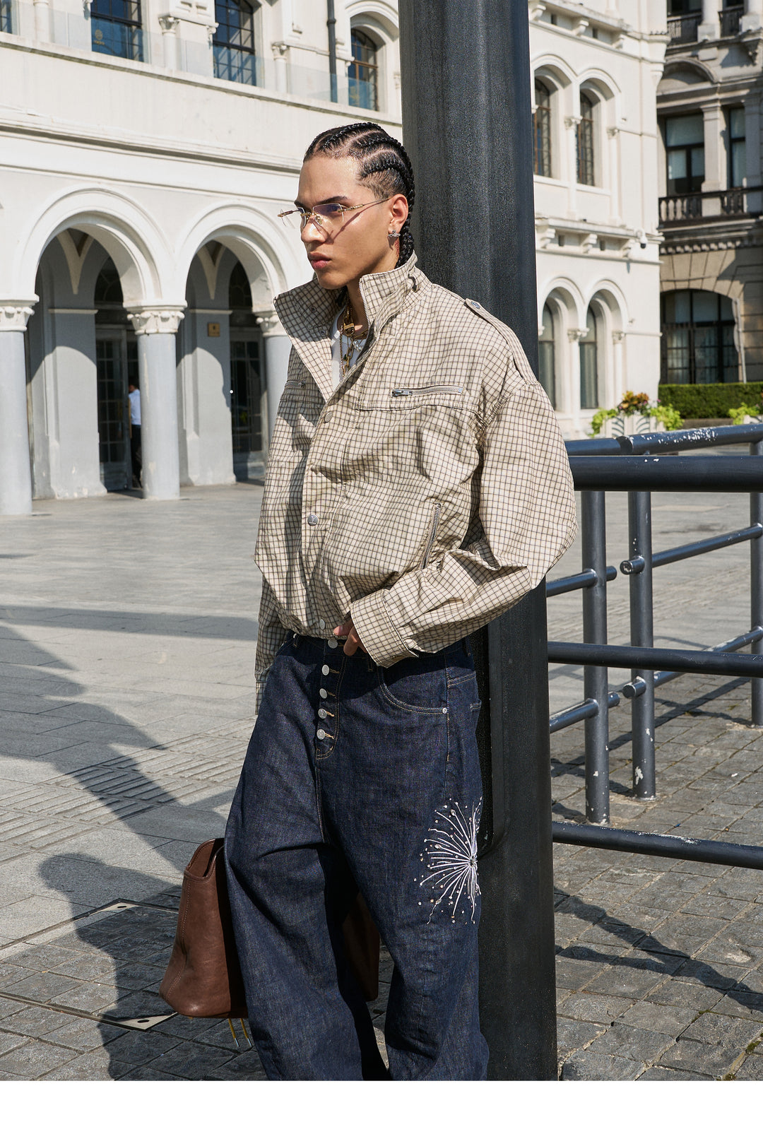 STEEPC Plaid Short Jacket | Face 3 Face