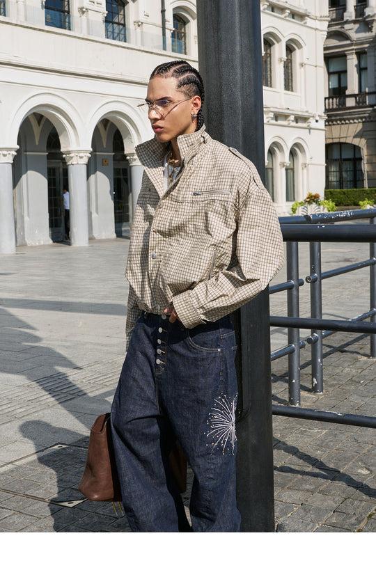 STEEPC Plaid Short Jacket | Face 3 Face