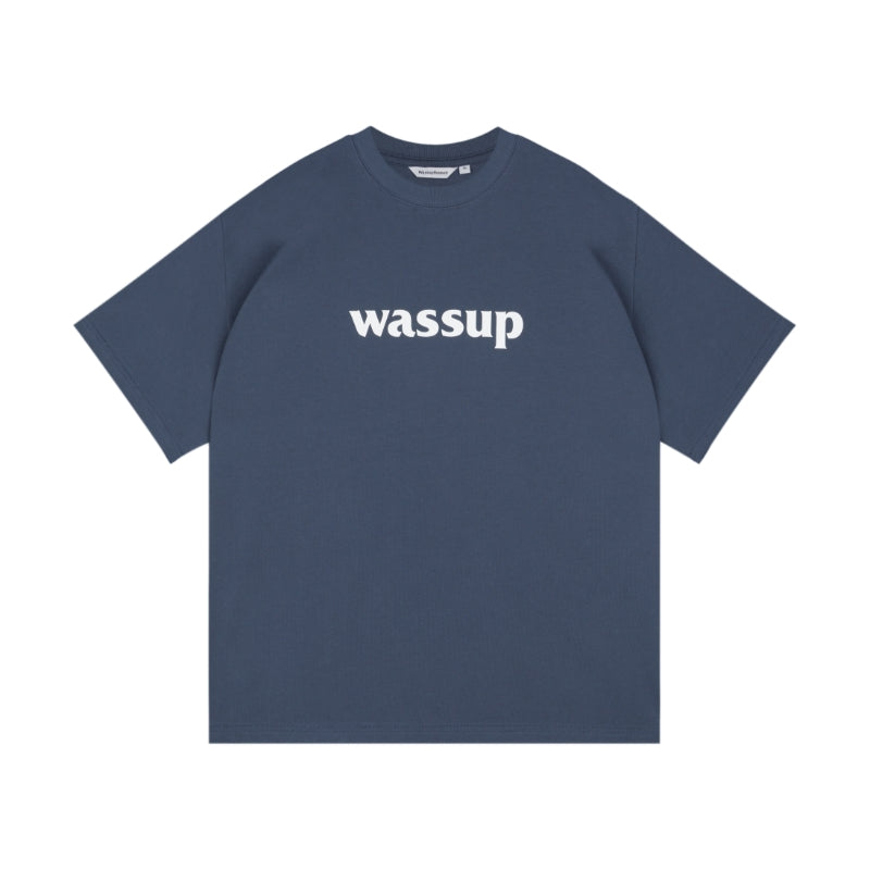 Wassup House Big Logo Print Basic Tee