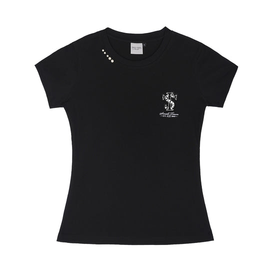 Small Town Kid Pearl Logo Patch Slim Fit Tee | Face 3 Face