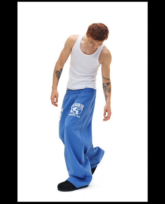 NOVACAM Flocking Print Baggy Sweatpants | Face 3 Face