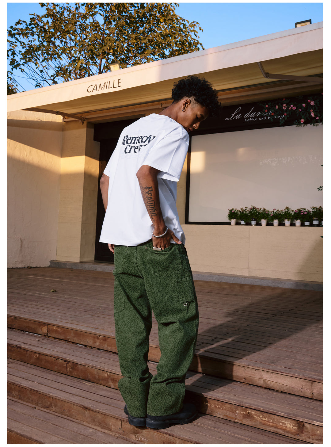 Remedy Leopard Work Painter Pants | Face 3 Face