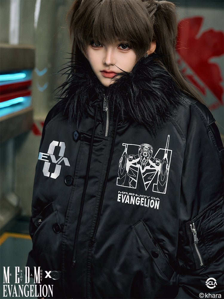 MEDM x EVA Unit-00 Famous Scene Bomber Down Jacket | Face 3 Face