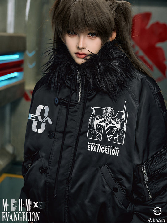 MEDM x EVA Unit-00 Famous Scene Bomber Down Jacket | Face 3 Face