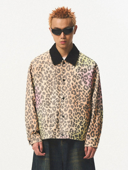 EMPTY REFERENCE Colorful Leopard Print Detroit Jacket | Face 3 Face