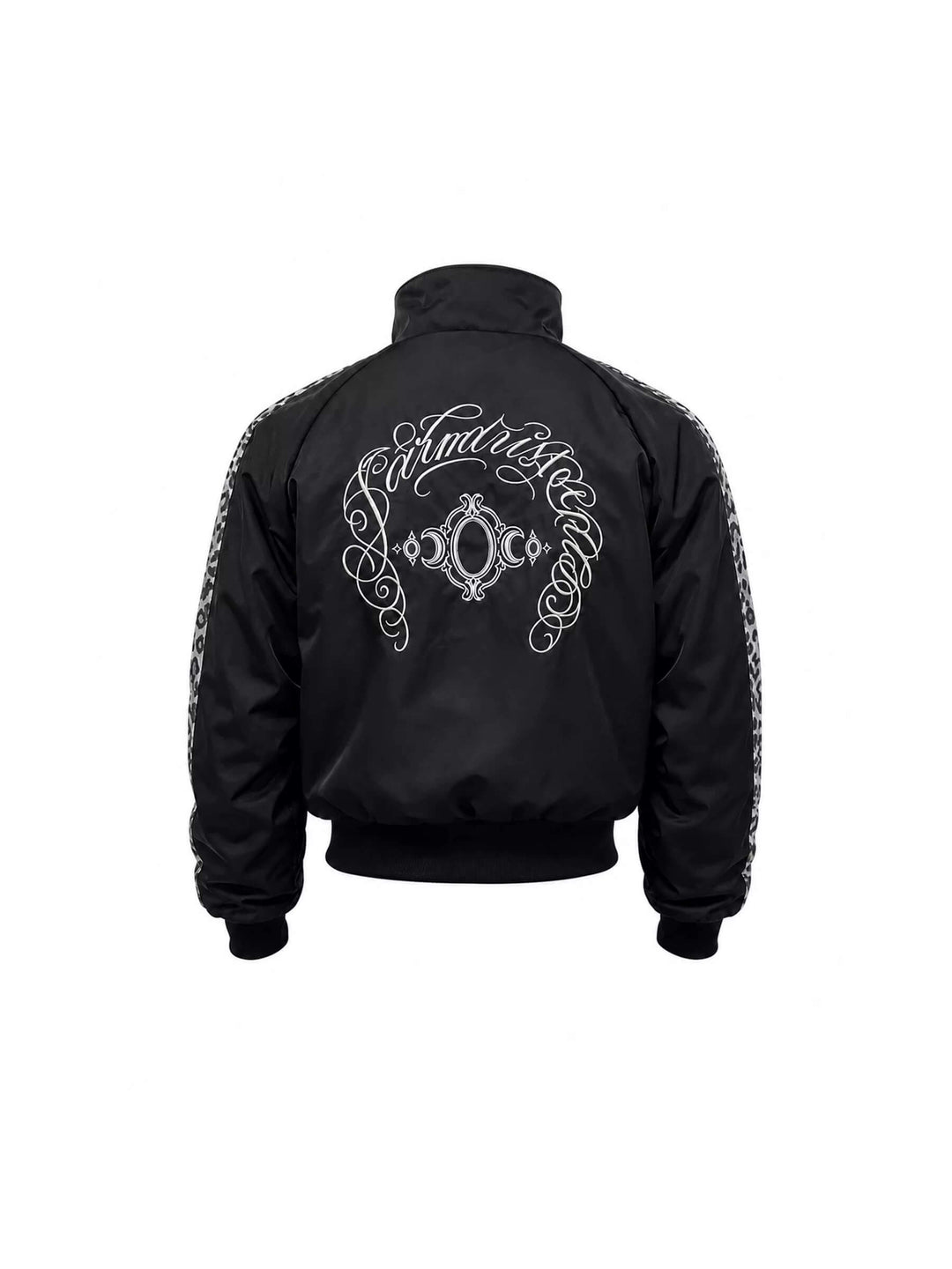 KARMANISTIC Leopard Stripe Nylon Track Jacket | Face 3 Face