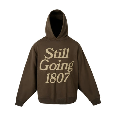 1807 STILL GOING Foam Print Hoodie | Face 3 Face