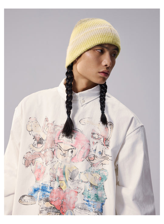 Remedy Cartoon Print Long Sleeve Shirt | Face 3 Face