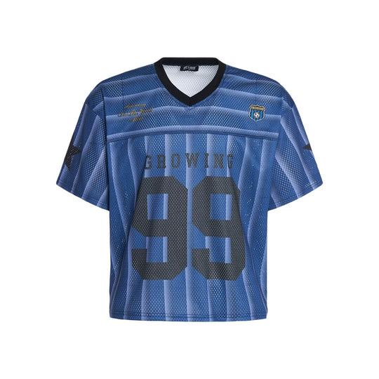 F3F Select Striped Mesh V Neck Short Sleeve Soccer Jersey | Face 3 Face