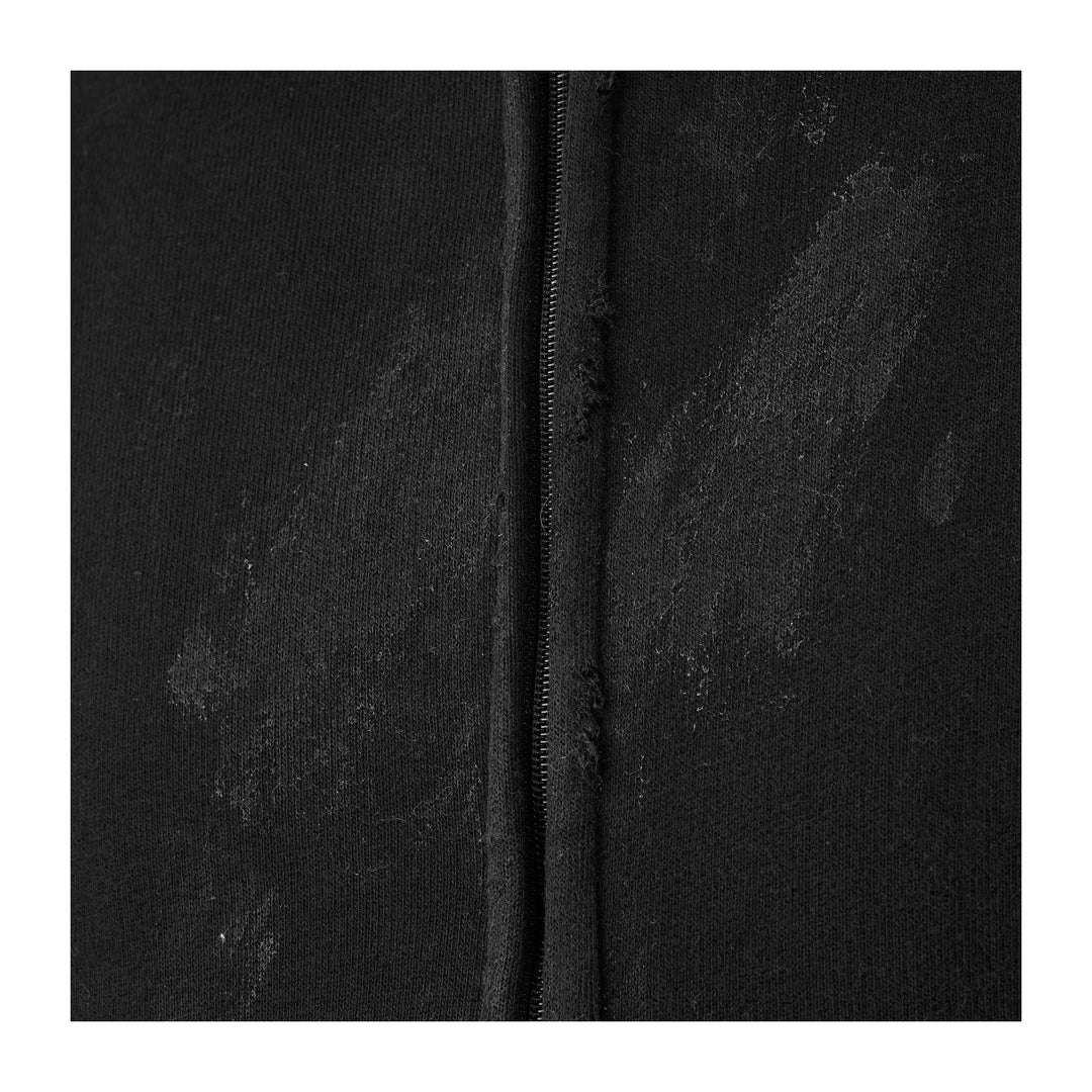 KARMANISTIC Rhinestone Logo Dirty Dye Zip Up Hoodie | Face 3 Face