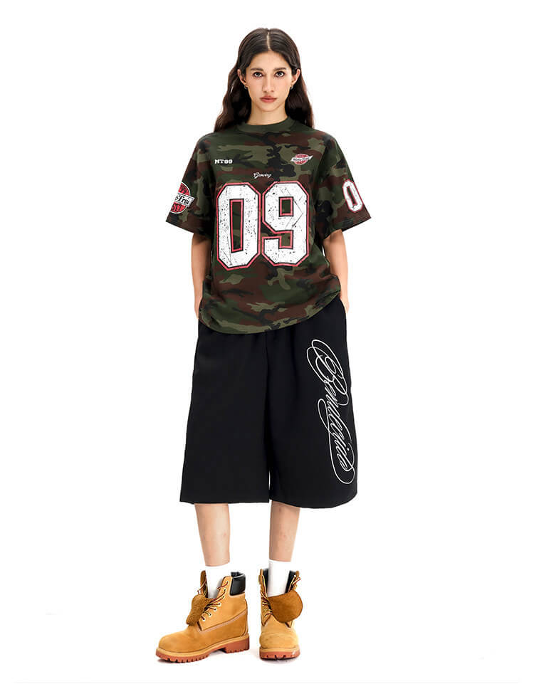 F3F Select Calligraphy Embroidered Baggy Sweat Shorts