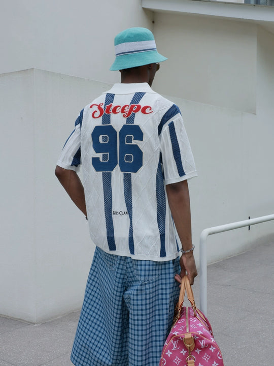 STEEPC Colorblock Knit Short Sleeve Shirt | Face 3 Face