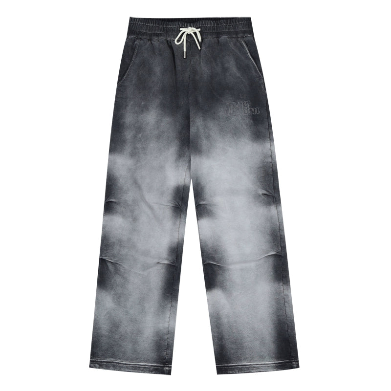 MEDM Washed and Dyed Embroidered Sweatpants | Face 3 Face