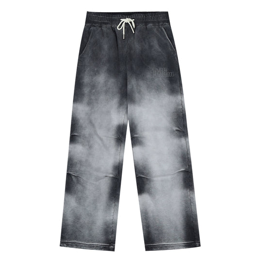 MEDM Washed and Dyed Embroidered Sweatpants | Face 3 Face