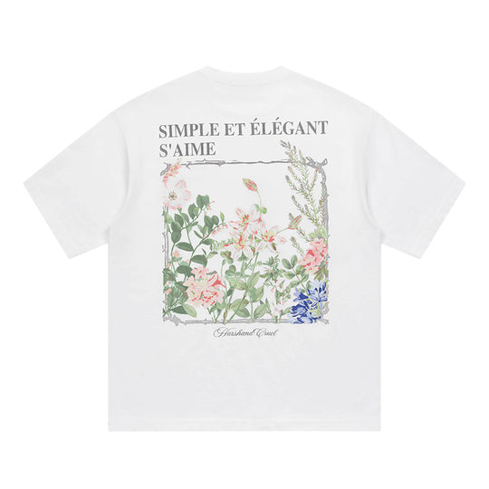 Harsh and Cruel Ink Illustration Floral Tee