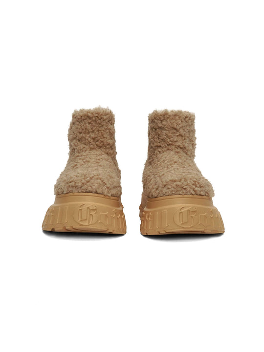 1807 INF-010 Gothic Chunky Platform Teddy Boots | Face 3 Face