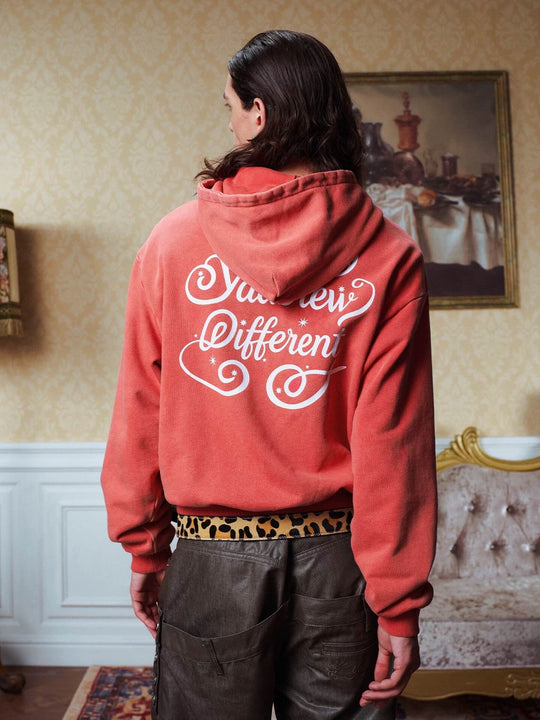 YADcrew Ruffle Washed Zip Up Hoodie