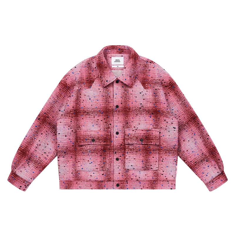 EMPTY REFERENCE Plaid Tweed Jacket | Face 3 Face