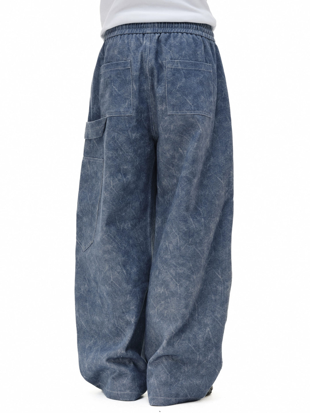 NOVACAM Double Knee Drawstring Baggy Pants | Face 3 Face