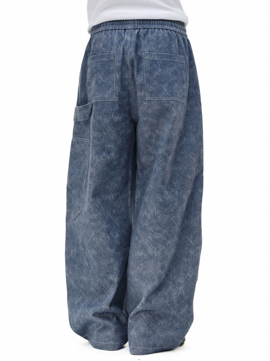 NOVACAM Double Knee Drawstring Baggy Pants | Face 3 Face