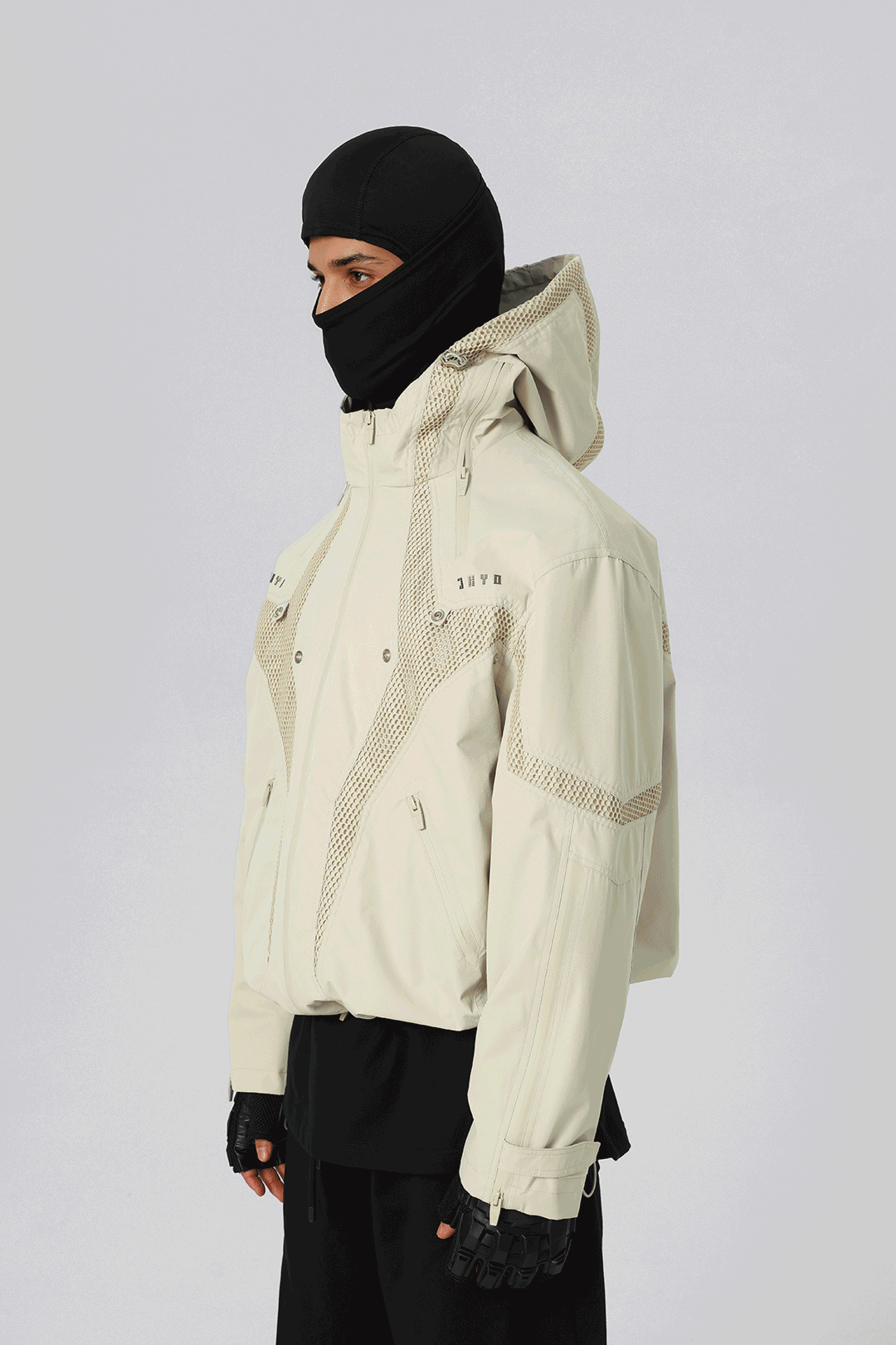 JHYQ Outdoor Hooded Mesh Rushing Jacket