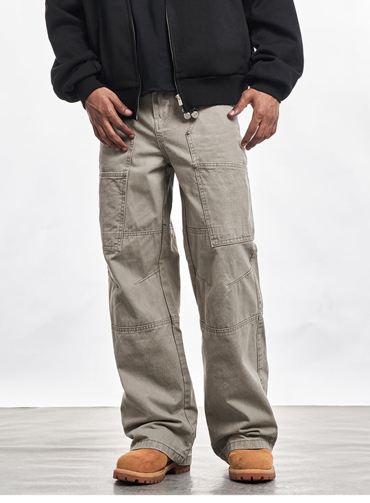 F3F Select Line Stitching Pocket Work Pants | Face 3 Face