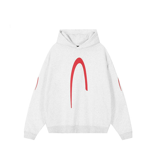 Puff print hoodies | Achock Heavyweight Logo Printed Hoodie | Face 3 Face