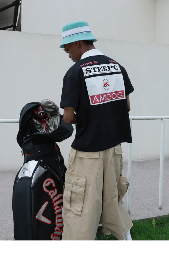 STEEPC Amigos Patch Embroidered Polo Shirt | Face 3 Face