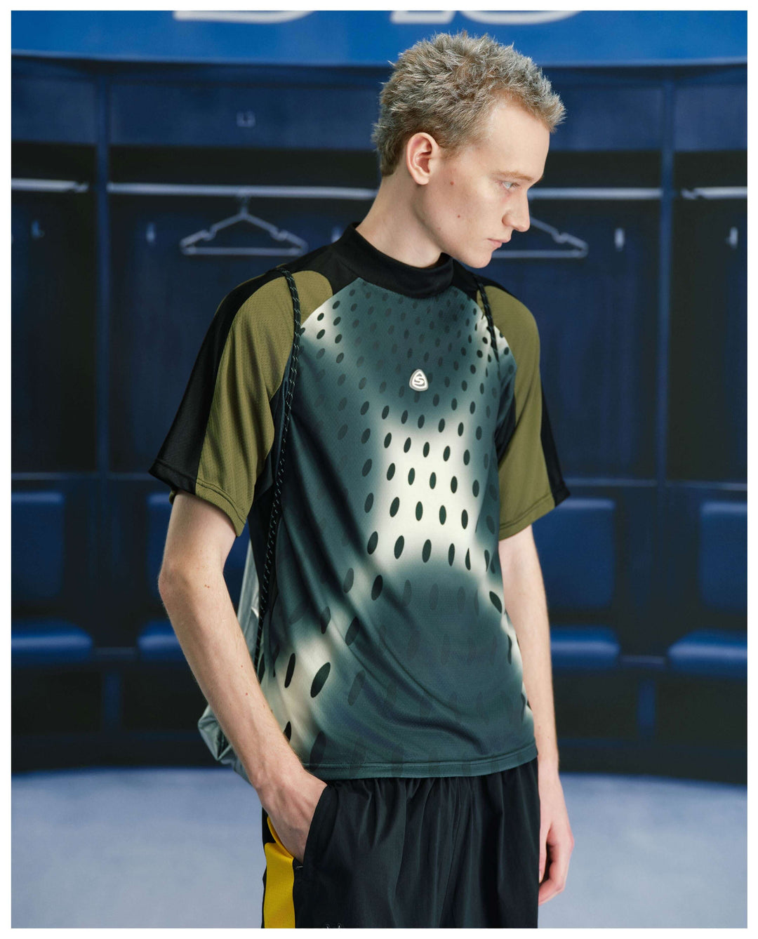 S45 Gradient Dot Mesh Short Sleeve Soccer Jersey | Face 3 Face