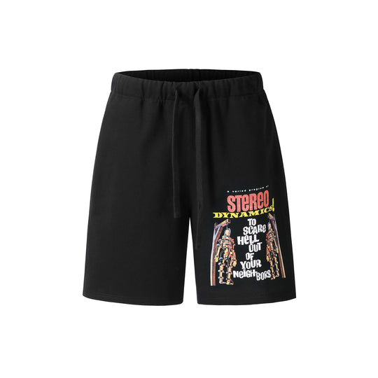 NOVACAM Skull Print Sweat Shorts | Face 3 Face