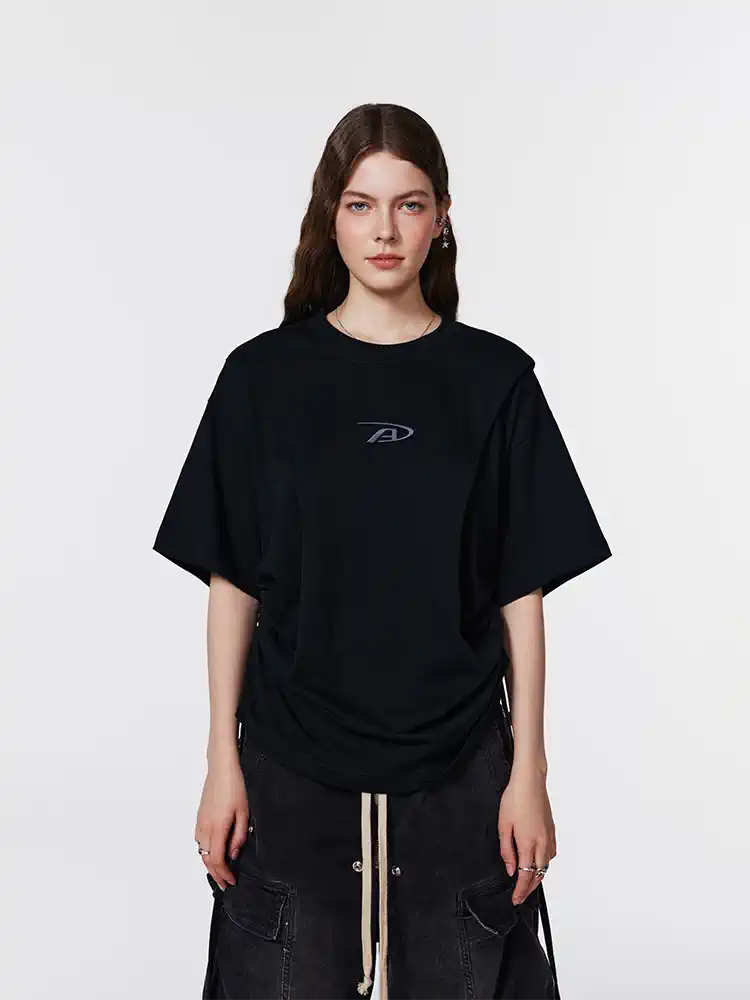 Achock Logo Embroidery Drawstring Tee | Face 3 Face