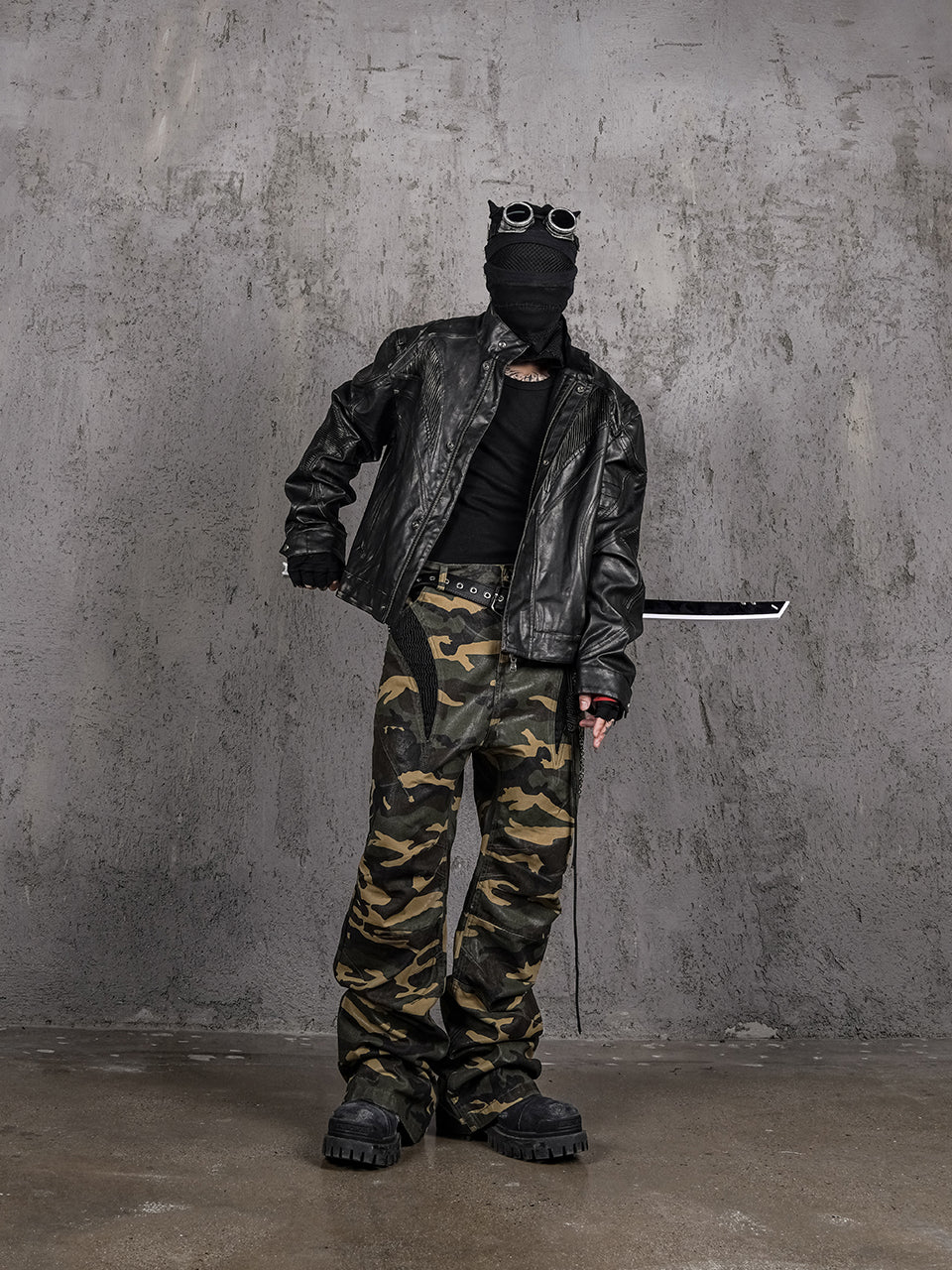 UNDERWATER Distressed Motorcycle Leather Jacket | Face 3 Face