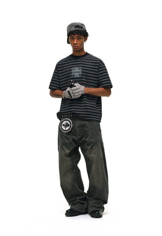 ANTIDOTE 3D Pleated Washed Work Pants | Face 3 Face
