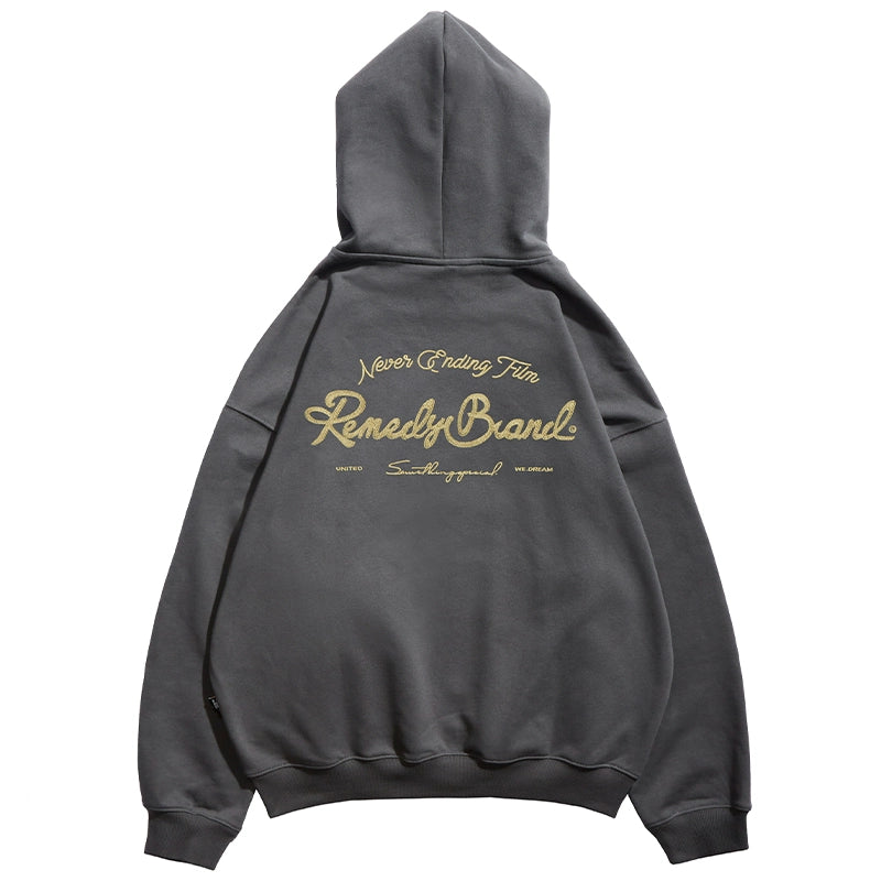 Remedy Metal Wax Seal Chain Embroidered Hoodie | Face 3 Face