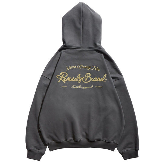 Remedy Metal Wax Seal Chain Embroidered Hoodie | Face 3 Face