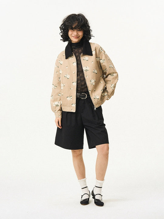 EMPTY REFERENCE Floral Print Detroit Jacket | Face 3 Face