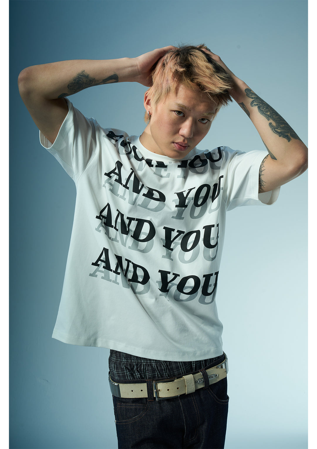 EVILKNIGHT(EK) AND YOU Letter Print Tee | Face 3 Face