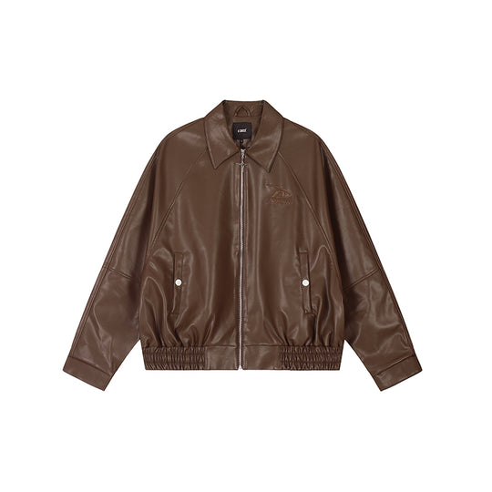 Achock Logo Motorcycle Leather Jacket