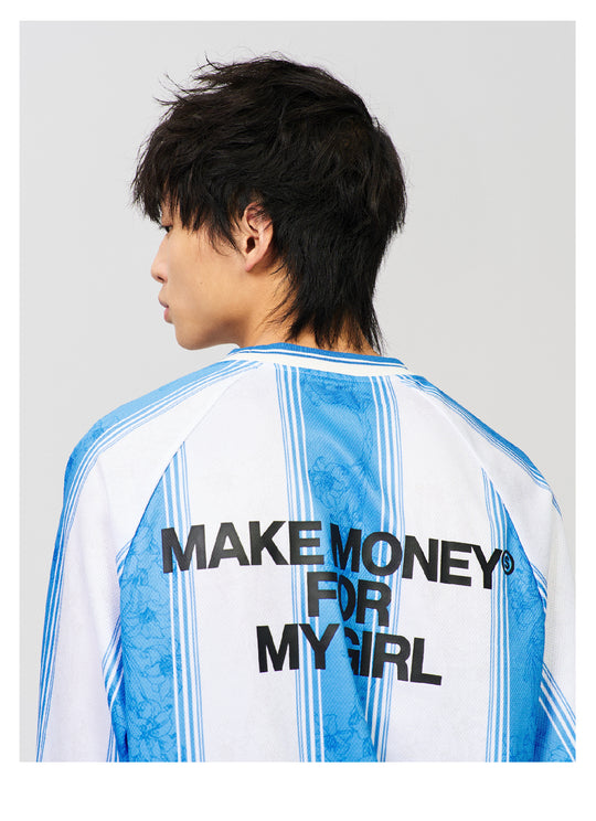 S45 Lily Floral Striped Long-Sleeve Jersey | Face 3 Face