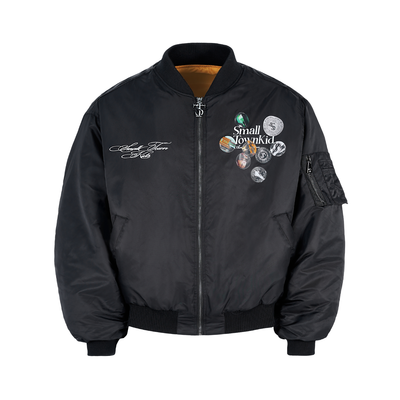 Small Town Kid Badge Logo MA-1 Bomber Jacket | Face 3 Face