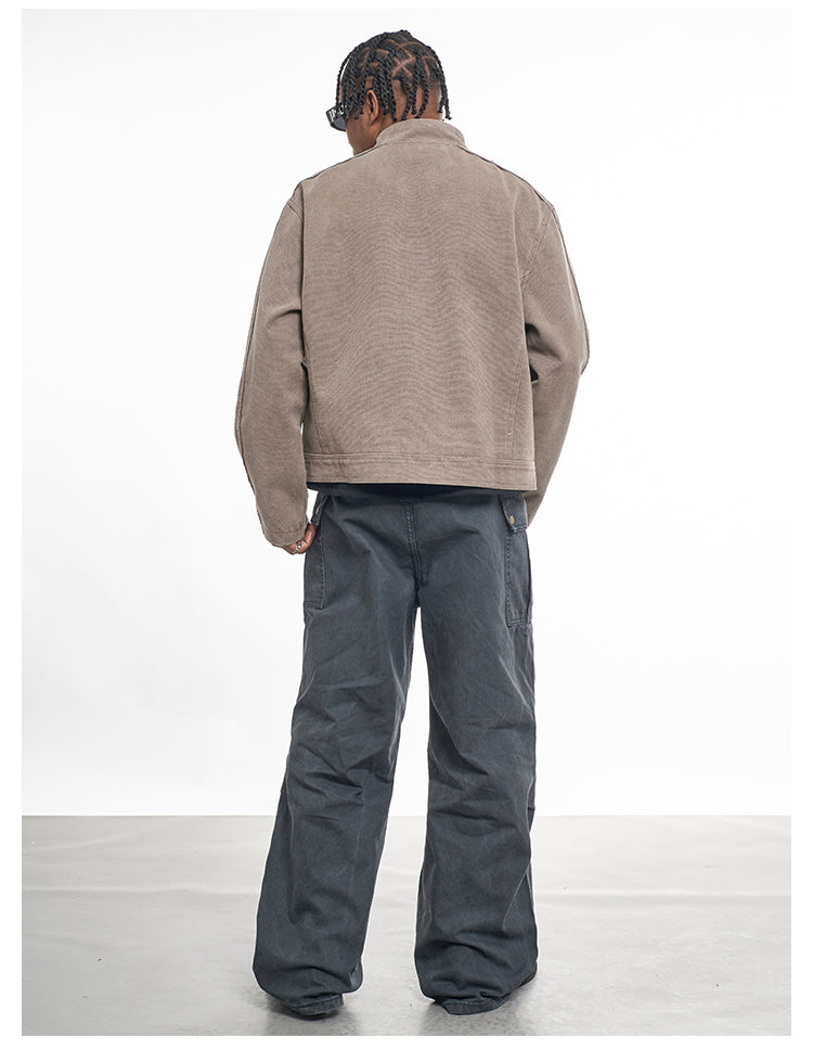 F3F Select Washed Denim Motorcycle Jacket | Face 3 Face