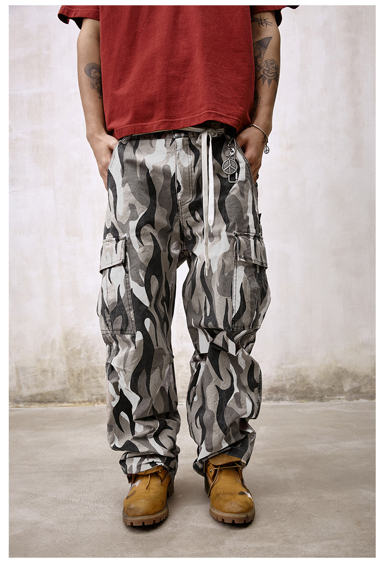 Remedy Flame Camouflage Work Cargo Pants | Face 3 Face