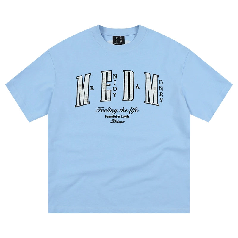 MEDM Patch Embroidered Pearl Tee | Face 3 Face