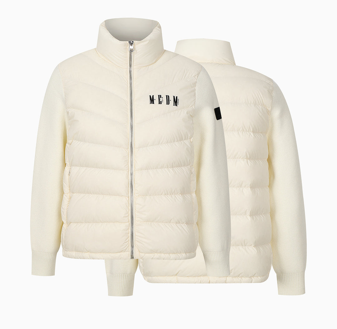 MEDM Shoulder Patchwork Lightweight Down Jacket | Face 3 Face