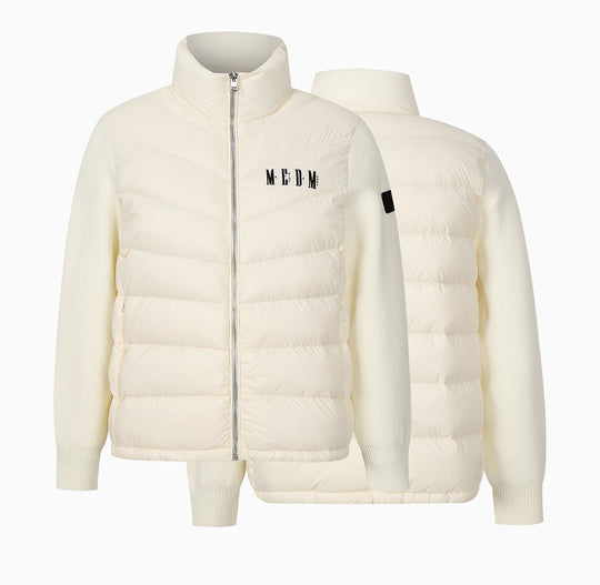 MEDM Shoulder Patchwork Lightweight Down Jacket | Face 3 Face