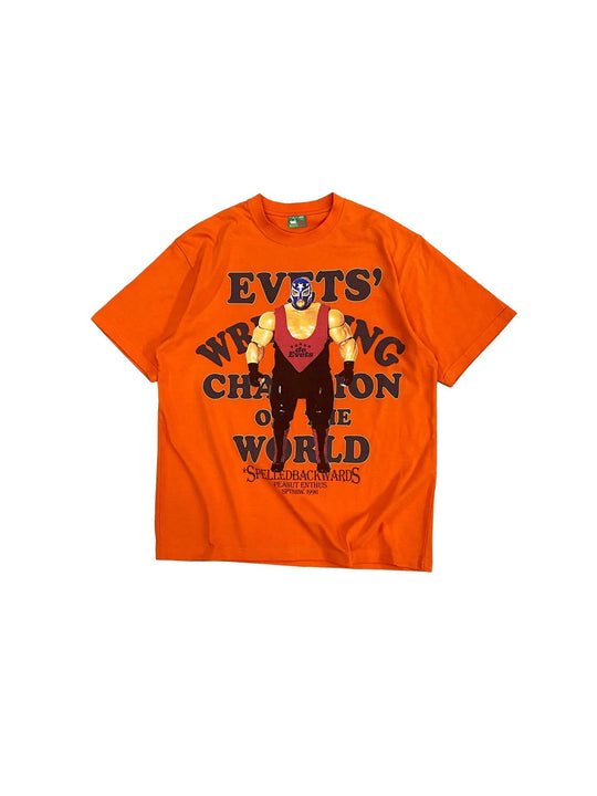 EVETS World Wrestler Graphic Print Short Sleeve Tee