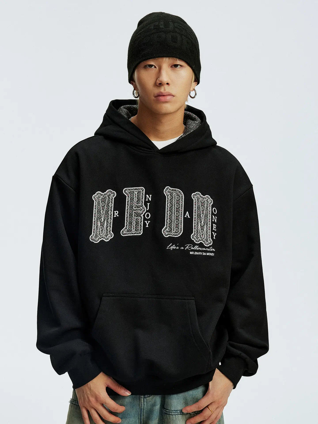 MEDM Ethnic Patchwork Hoodie | Face 3 Face