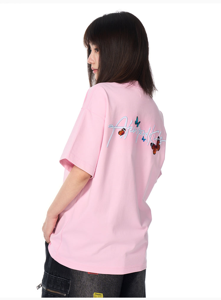 AFGK Floral Butterfly Logo Print Tee | Face 3 Face