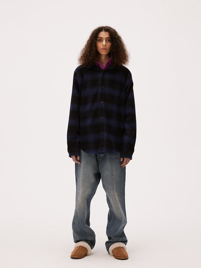 MHARF Classic Flannel Plaid Long Sleeve Shirt | Face 3 Face