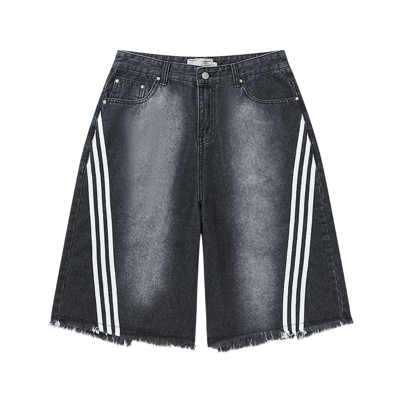 Harsh and Cruel Retro Striped Jorts | Face 3 Face